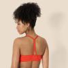 imageAmazon Essentials Womens Active FormFlex Buttery Soft Light Support YBack Thin Strap Yoga Sports BraBright Red