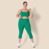 imageAmazon Essentials Womens Active FormFlex Buttery Soft Light Support YBack Thin Strap Yoga Sports BraEmerald Green