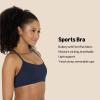 imageAmazon Essentials Womens Active FormFlex Buttery Soft Light Support YBack Thin Strap Yoga Sports BraNavy