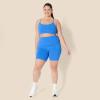 imageAmazon Essentials Womens Active FormFlex Buttery Soft Light Support YBack Thin Strap Yoga Sports BraOcean Blue