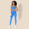imageAmazon Essentials Womens Active FormFlex Buttery Soft Light Support YBack Thin Strap Yoga Sports BraOcean Blue