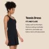 imageAmazon Essentials Womens Active FormFlex Buttery Soft Tank Tennis Dress with Builtin Bodysuit Bra ampamp ShortsBlack