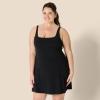 imageAmazon Essentials Womens Active FormFlex Buttery Soft Tank Tennis Dress with Builtin Bodysuit Bra ampamp ShortsBlack