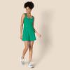 imageAmazon Essentials Womens Active FormFlex Buttery Soft Tank Tennis Dress with Builtin Bodysuit Bra ampamp ShortsEmerald Green
