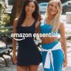 imageAmazon Essentials Womens Active FormFlex Buttery Soft Tank Tennis Dress with Builtin Bodysuit Bra ampamp ShortsEmerald Green