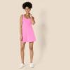 imageAmazon Essentials Womens Active FormFlex Buttery Soft Tank Tennis Dress with Builtin Bodysuit Bra ampamp ShortsFlamingo Pink