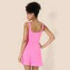 imageAmazon Essentials Womens Active FormFlex Buttery Soft Tank Tennis Dress with Builtin Bodysuit Bra ampamp ShortsFlamingo Pink