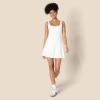 imageAmazon Essentials Womens Active FormFlex Buttery Soft Tank Tennis Dress with Builtin Bodysuit Bra ampamp ShortsWhite