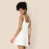imageAmazon Essentials Womens Active FormFlex Buttery Soft Tank Tennis Dress with Builtin Bodysuit Bra ampamp ShortsWhite