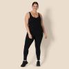imageAmazon Essentials Womens Active Formflex Buttery Soft One Piece Full Length Leggings Jumpsuit with BuiltIn BraBlack