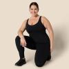 imageAmazon Essentials Womens Active Formflex Buttery Soft One Piece Full Length Leggings Jumpsuit with BuiltIn BraBlack