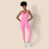 imageAmazon Essentials Womens Active Formflex Buttery Soft One Piece Full Length Leggings Jumpsuit with BuiltIn BraPink