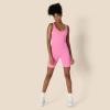 imageAmazon Essentials Womens Active Formflex Buttery Soft One Piece Shorts Romper Jumpsuit with BuiltIn BraPink