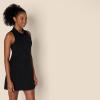 imageAmazon Essentials Womens Active Formflex Buttery Soft Polo Tennis Dress with Builtin Bra ampamp ShortsBlack