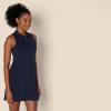 imageAmazon Essentials Womens Active Formflex Buttery Soft Polo Tennis Dress with Builtin Bra ampamp ShortsNavy
