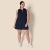 imageAmazon Essentials Womens Active Formflex Buttery Soft Polo Tennis Dress with Builtin Bra ampamp ShortsNavy