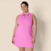 imageAmazon Essentials Womens Active Formflex Buttery Soft Polo Tennis Dress with Builtin Bra ampamp ShortsPink