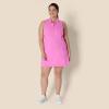 imageAmazon Essentials Womens Active Formflex Buttery Soft Polo Tennis Dress with Builtin Bra ampamp ShortsPink