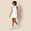imageAmazon Essentials Womens Active Formflex Buttery Soft Polo Tennis Dress with Builtin Bra ampamp ShortsWhite