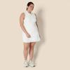 imageAmazon Essentials Womens Active Formflex Buttery Soft Polo Tennis Dress with Builtin Bra ampamp ShortsWhite