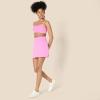 imageAmazon Essentials Womens Active Formflex Buttery Soft Tennis Skirt with Builtin Shorts with PocketsFlamingo Pink