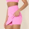 imageAmazon Essentials Womens Active Formflex Buttery Soft Tennis Skirt with Builtin Shorts with PocketsFlamingo Pink