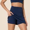 imageAmazon Essentials Womens Active Formflex Buttery Soft Tennis Skirt with Builtin Shorts with PocketsNavy