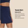 imageAmazon Essentials Womens Active Formflex Buttery Soft Tennis Skirt with Builtin Shorts with PocketsNavy