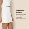 imageAmazon Essentials Womens Active Formflex Buttery Soft Tennis Skirt with Builtin Shorts with PocketsWhite
