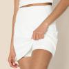 imageAmazon Essentials Womens Active Formflex Buttery Soft Tennis Skirt with Builtin Shorts with PocketsWhite