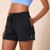 imageAmazon Essentials Womens Active Sweat StandardFit High Waist 4quot ShortsBlack