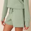 imageAmazon Essentials Womens Active Sweat StandardFit High Waist 4quot ShortsSage Green