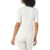 imageAmazon Essentials Womens Cotton Modal Draped Puff Sleeve TurtleneckIvory