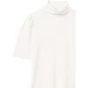 imageAmazon Essentials Womens Cotton Modal Draped Puff Sleeve TurtleneckIvory