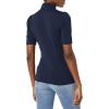 imageAmazon Essentials Womens Cotton Modal Draped Puff Sleeve TurtleneckNavy