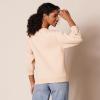 imageAmazon Essentials Womens French Terry Fleece Crewneck Sweatshirt with Sleeve DetailBeige