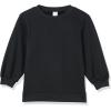 imageAmazon Essentials Womens French Terry Fleece Crewneck Sweatshirt with Sleeve DetailBlack