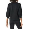 imageAmazon Essentials Womens French Terry Fleece Crewneck Sweatshirt with Sleeve DetailBlack