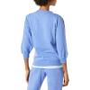 imageAmazon Essentials Womens French Terry Fleece Crewneck Sweatshirt with Sleeve DetailBlue