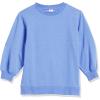 imageAmazon Essentials Womens French Terry Fleece Crewneck Sweatshirt with Sleeve DetailBlue