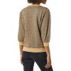 imageAmazon Essentials Womens French Terry Fleece Crewneck Sweatshirt with Sleeve DetailCamel Cheetah