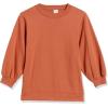 imageAmazon Essentials Womens French Terry Fleece Crewneck Sweatshirt with Sleeve DetailCaramel