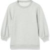 imageAmazon Essentials Womens French Terry Fleece Crewneck Sweatshirt with Sleeve DetailGrey Heather