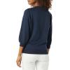 imageAmazon Essentials Womens French Terry Fleece Crewneck Sweatshirt with Sleeve DetailNavy