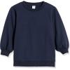 imageAmazon Essentials Womens French Terry Fleece Crewneck Sweatshirt with Sleeve DetailNavy