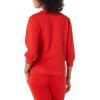imageAmazon Essentials Womens French Terry Fleece Crewneck Sweatshirt with Sleeve DetailRed