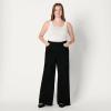 imageAmazon Essentials Womens High Rise Wide Leg JeanBlack