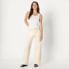 imageAmazon Essentials Womens High Rise Wide Leg JeanEcru
