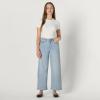 imageAmazon Essentials Womens High Rise Wide Leg JeanIced Blue Light Wash