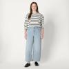 imageAmazon Essentials Womens High Rise Wide Leg JeanIced Blue Light Wash